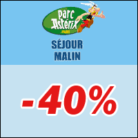 PROMO SÉJOURS PARC ASTÉRIX : 40% de Réduction !